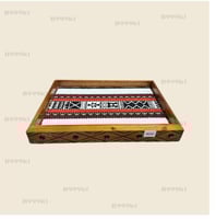 طوفريه خشب حفر مقاس 50*35 سم