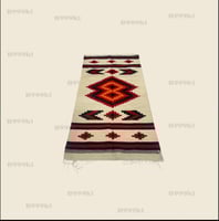 مده صوف يدوي فاخر مقاس 100*200 سم