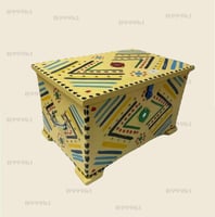 صندوق خشب الوان يدوي مقاس 45*30*28 سم