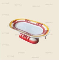 صحن فواكه غضار 65*35سم