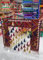 ستاره دندوش صوف يدوي مقاس 120*100 الوان متقاربه