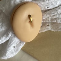 حلق سرة ذهبي 14g طبي