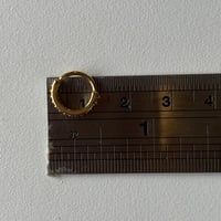 حلق كرستالات ملونة برونزي حبتين 18g