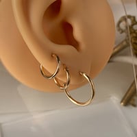 حلق طبي ذهبي - حبتين - 18g