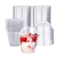 علبة ايسكريم بلاستيك 200مل رقم 2151 / 250 حبة في 2...