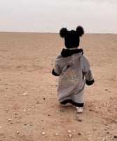 فروة شتويه للأطفال رمادي