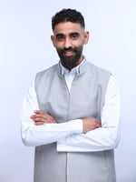 سديري جوخ لون اسود - رمادي