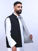 سديري جوخ لون اسود - رمادي