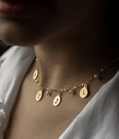 شوكر احرف مع اللؤلؤ