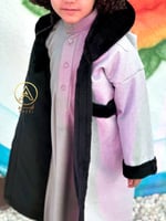 فروة شتويه للأطفال رمادي