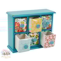 9946 دولاب خشبي صغير مورّد ب 6 أدرج متعدد الاستخدا...