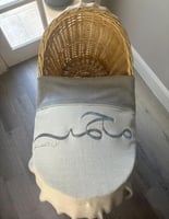 بطانيه وجهين رمادي وبيج