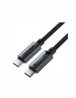 سلك شاحن ايس فاست تايب سي 60وات اسود قماش