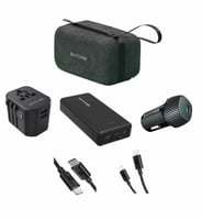 بكج راف باور بطارية 20000 ملي امبير + فيش سفر + شا...