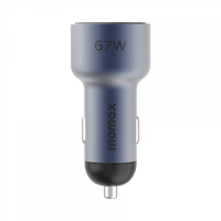 شاحن سيارة موماكس موف 67 واط بي دي رمادي