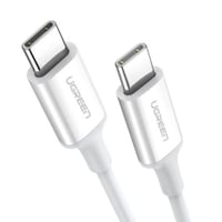 كابل شحن يوجرين تايب سي تو تايب سي 60 واط 1متر ابي...