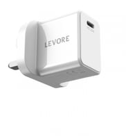 راس شاحن جداري لافوري 25 واط بي دي ابيض