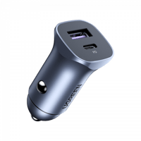 شاحن سيارة يوقرين بي دي 30 واط رمادي