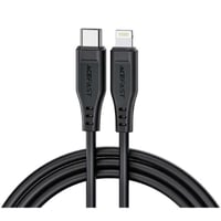 كابل شحن ايس فاست لايتننق تو تايب سي متر اسود