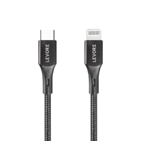 سلك شاحن لافوري من USB-C إلى آيفون معتمد من أبل MF...