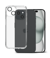 بكج كفر وعدسات شفاف ايفون 15 بلص من ArmorPro