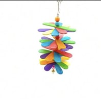 العاب للطيور اخشاب ملونه