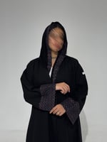 كتان مع أكمام ركامه بنفسجي