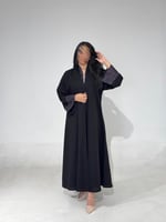 كتان مع أكمام ركامه بنفسجي