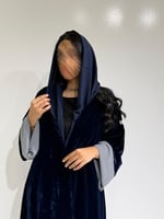 مخمل كحلي مع أسواره مبطنه