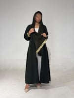 كتان اخضر مع أسواره ملونه