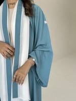 عباية حرير أكمام واسعة