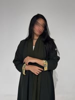 كتان اخضر مع أسواره ملونه