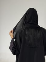 كتان مع أكمام ركامه بنفسجي