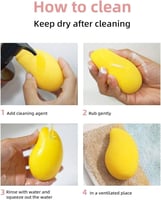 اسفنجة مكياج زينه حبتين شكل المانجو