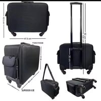 شنطة مكياج مقسمة وسيعة بعجلات