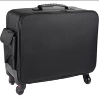 شنطة مكياج مقسمة وسيعة بعجلات