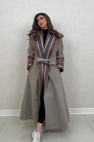 بشت نسائي مطرز بسدو انيق مع قبوع