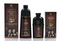 شامبو صبغة شعر بني غامق بزيت الارغان 400 مل+ 240 م...