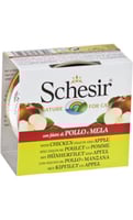 شيزر معلبات الدجاج مع التفاح للقطط Schesir 75g