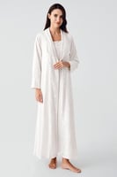 روب استقبال قطن تركي قطعتين