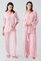 طقم ثلاث قطع قطن تركي