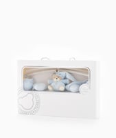 لعبة المهد الموسيقية على شكل دب - أزرق