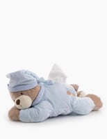 حامل مناديل دب - ازرق