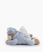 حامل مناديل دب - ازرق