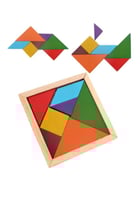 مجموعة أحجية خشبية مكونة من 7 قطع لتدريب الدماغ، 1...