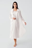 روب استقبال قطن تركي قطعتين