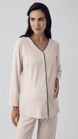 بجامة تركية من قطعتين- بيج