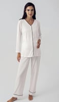 بجامة تركية من قطعتين- أبيض