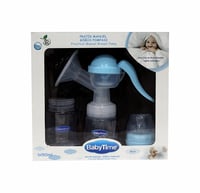 شفاط يدوي مضخة حليب يدوية مع زجاجتين