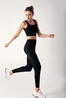 بنطلون رياضي تركي نسائي بخصر مرتفع وجيب